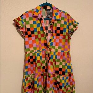 Nooworks Eloise Checkered Shirt Dress